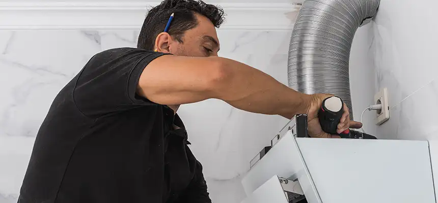 Precision In-wall Dryer Vent Cleaning & Rerouting Corrections in Galveston, TX